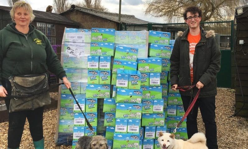 75,000 meals donated to animal charities
