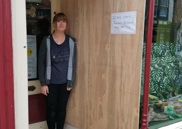 Pet shop targeted by vandals