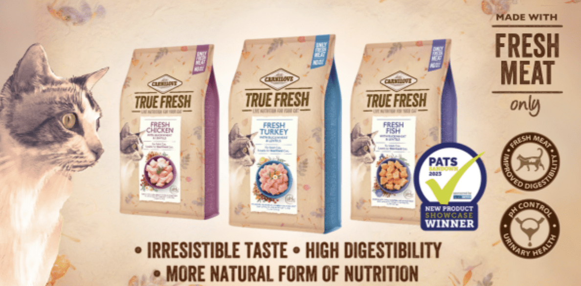 CARNILOVE True Fresh Cat food made with only fresh meat emerges as standout product